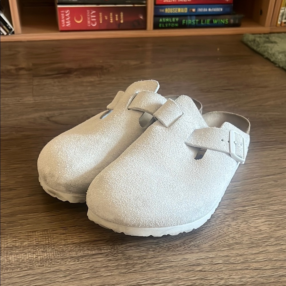 Birkenstock Cream Mules Comfortable Clogs